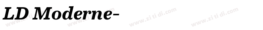 LD Moderne字体转换